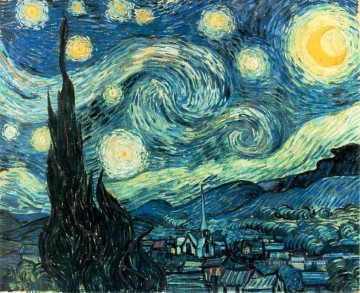 Vincent Van Gogh Painting - van Gogh La noche estrellada 2